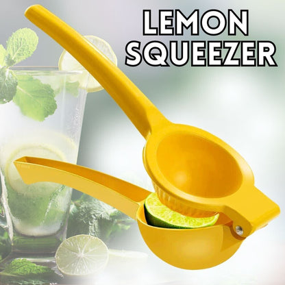 Metal Lemon Squeezer Juicer – Handheld Citrus Press for Lemons, Limes & Oranges