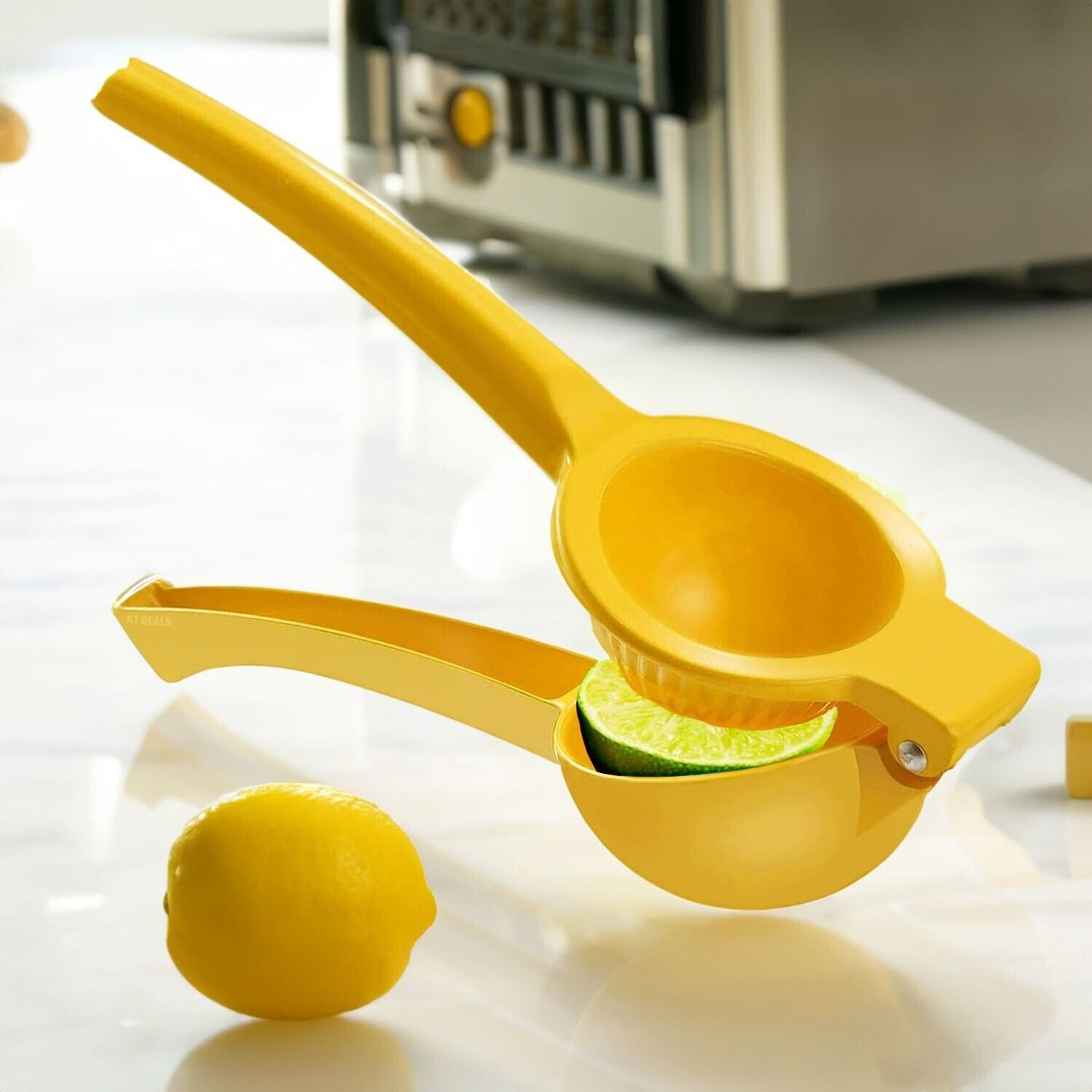 Metal Lemon Squeezer Juicer – Handheld Citrus Press for Lemons, Limes & Oranges