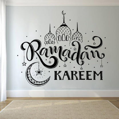 Muslim Wall Sticker Quote – Eid Mubarak Ramadan Kareem PVC Wall Decor