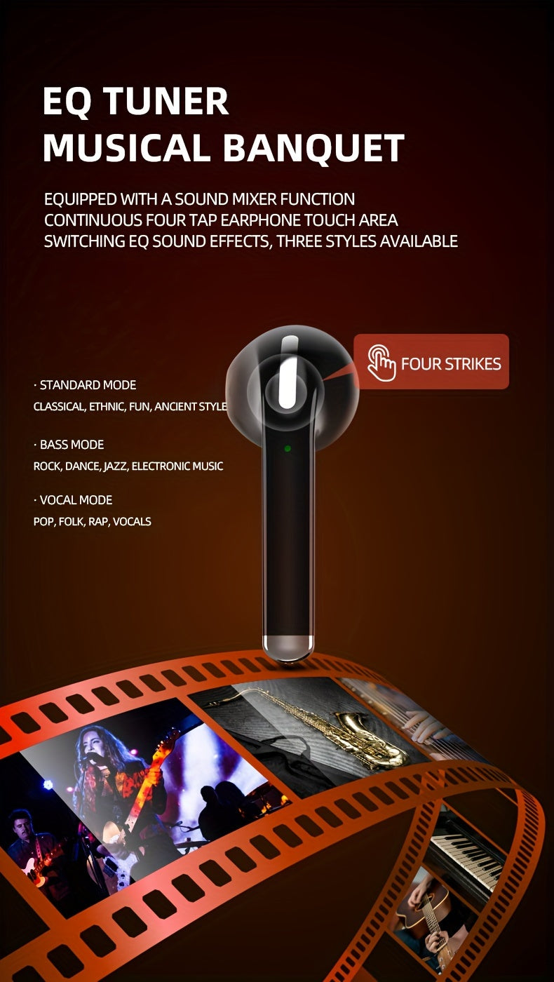 Aigo T18 Bluetooth 5.3 TWS Earbuds - Dual HD Mic Sports & Gaming Headset