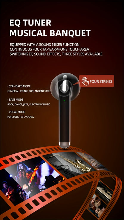 Aigo T18 Bluetooth 5.3 TWS Earbuds - Dual HD Mic Sports & Gaming Headset