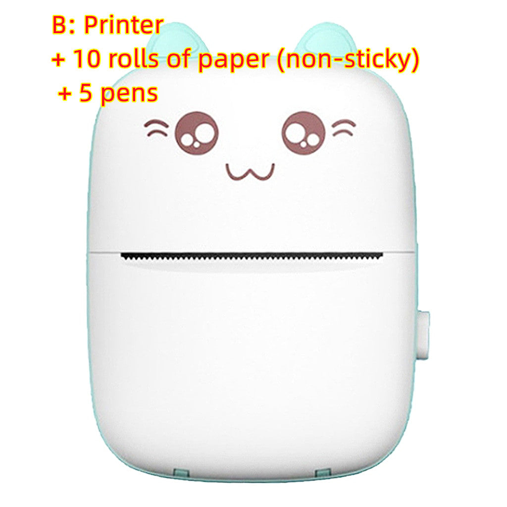 Portable Mini Bluetooth WiFi Printer – Pocket-Sized Photo & Label Printer for Students & Notes