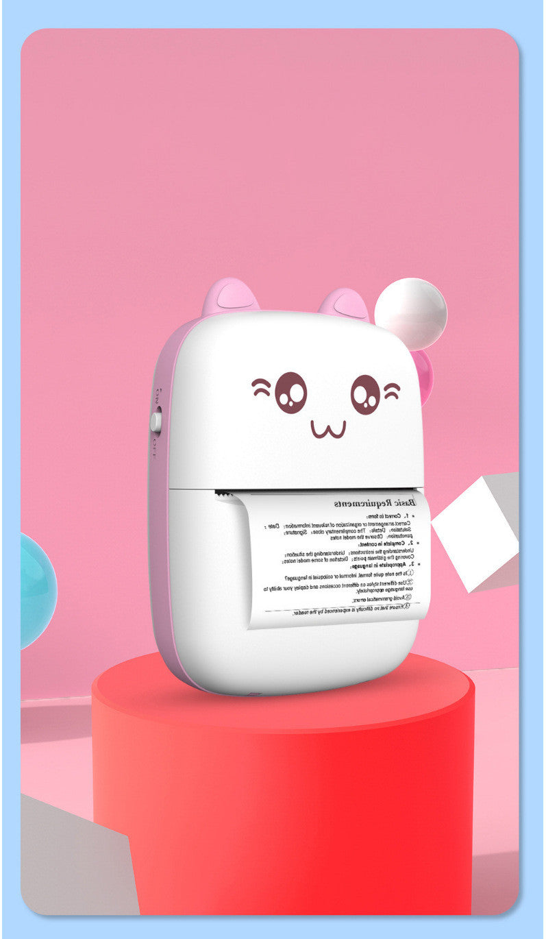 Portable Mini Bluetooth WiFi Printer – Pocket-Sized Photo & Label Printer for Students & Notes