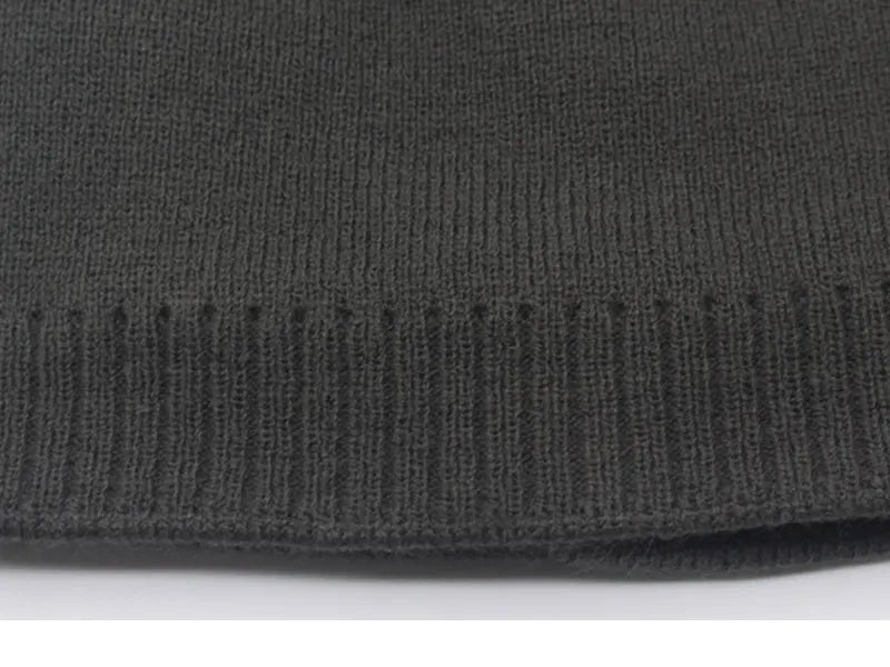 Unisex Winter Knitted Beanie Hat - Warm Skullies for Men & Women