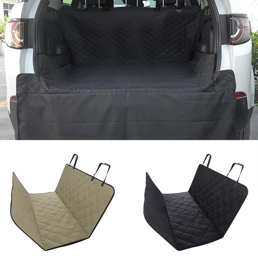 Waterproof Car Pet Seat Cover & Trunk Mat - Oxford Cloth Dog Cat Protection
