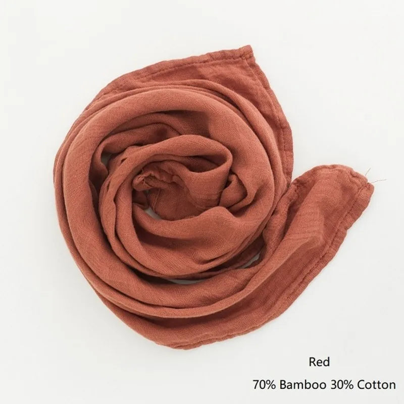 Organic Cotton Muslin Baby Swaddle – 60x60cm Blanket, Bib, & Towel Wrap