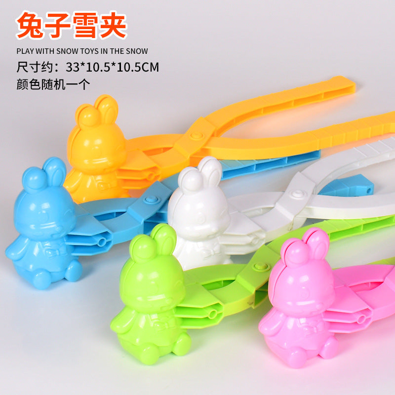 Snowball Clip Toy – Yellow Duck Snow Shovel Hairpin, Outdoor Snow Fun Accessory for Kids