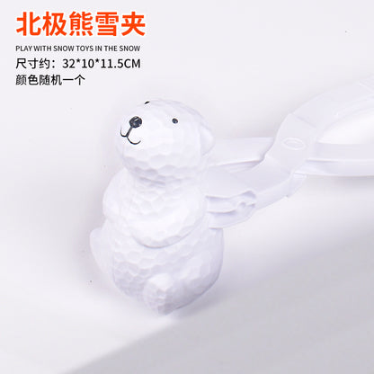 Snowball Clip Toy – Yellow Duck Snow Shovel Hairpin, Outdoor Snow Fun Accessory for Kids