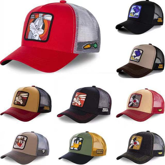 Unisex Rabbit Duck Cartoon Baseball Cap – High Version for Hip Hop