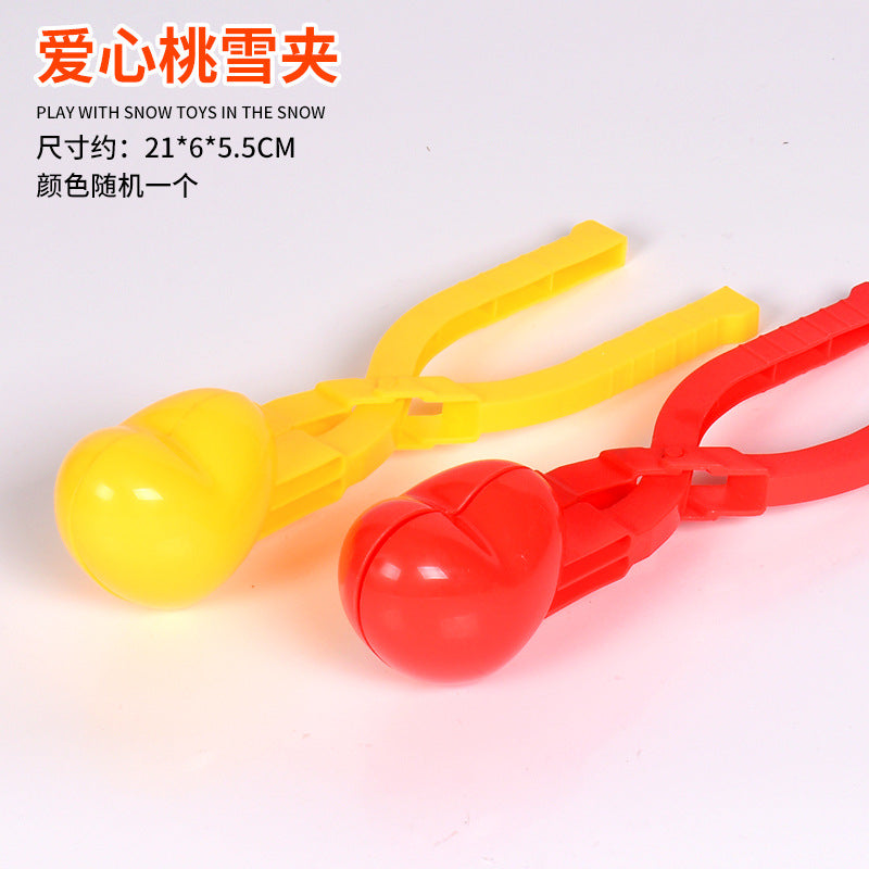 Snowball Clip Toy – Yellow Duck Snow Shovel Hairpin, Outdoor Snow Fun Accessory for Kids