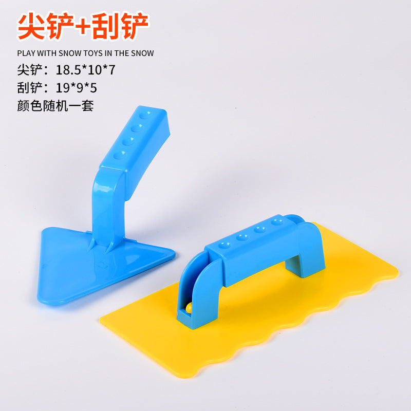 Snowball Clip Toy – Yellow Duck Snow Shovel Hairpin, Outdoor Snow Fun Accessory for Kids