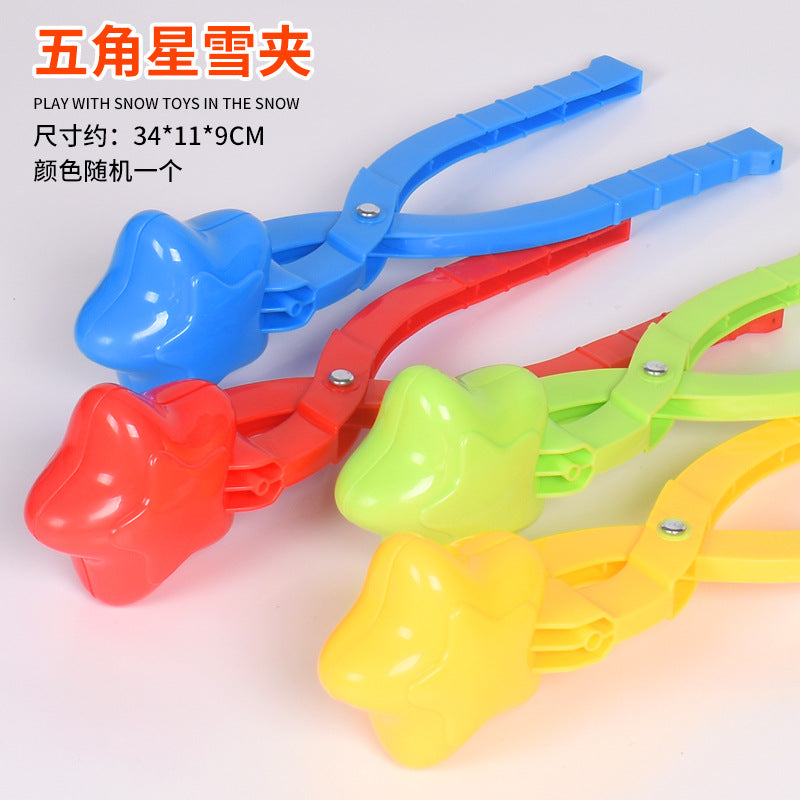 Snowball Clip Toy – Yellow Duck Snow Shovel Hairpin, Outdoor Snow Fun Accessory for Kids