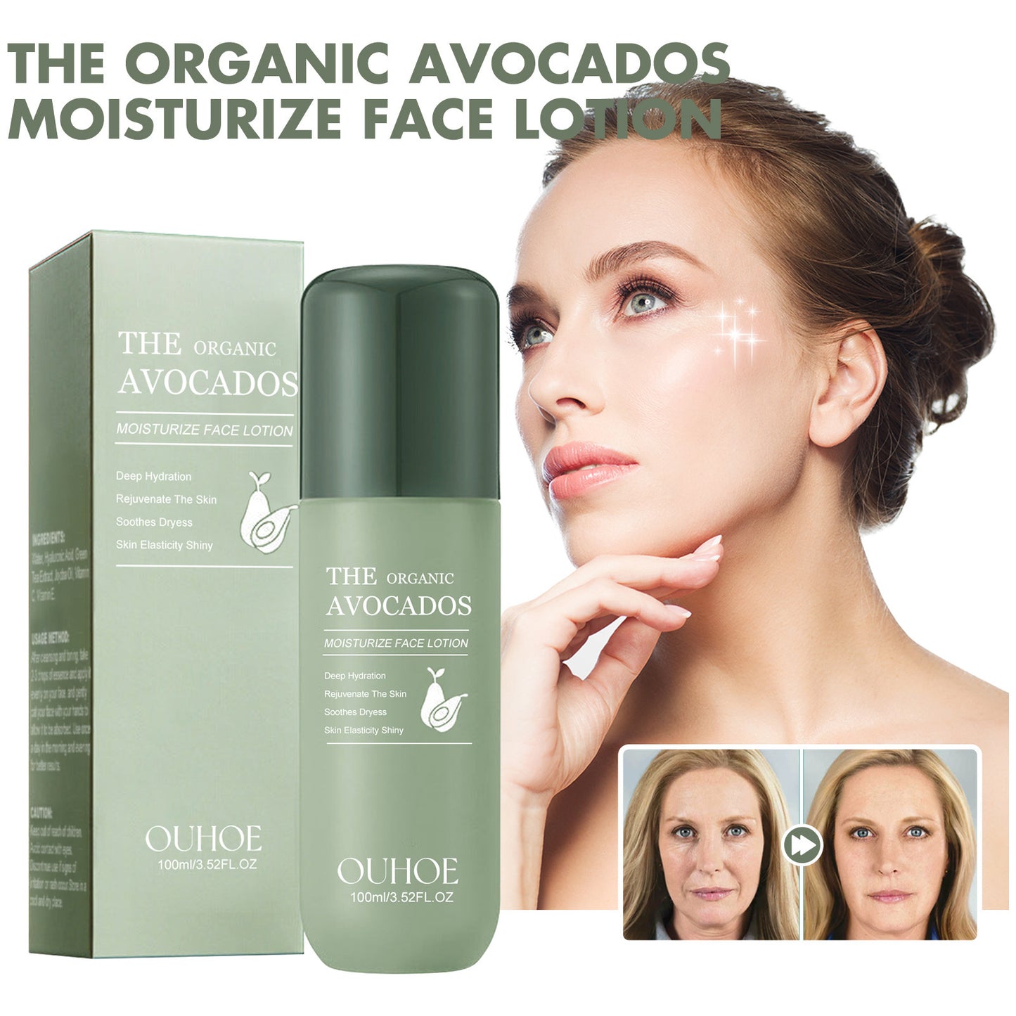 Avocado Moisturizing Lotion - Hydrating & Brightening Skin Tone 100ml