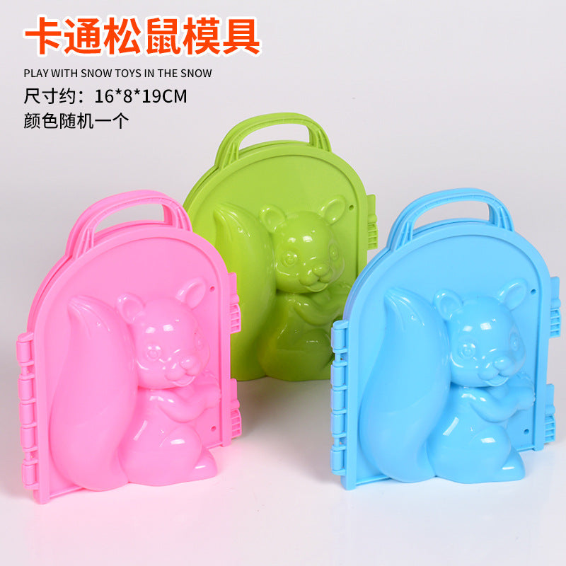 Snowball Clip Toy – Yellow Duck Snow Shovel Hairpin, Outdoor Snow Fun Accessory for Kids