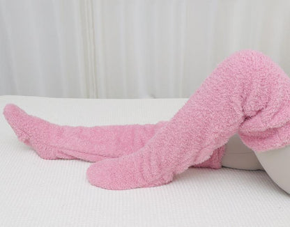 Warm Knee Pads for Elderly – Thick Long Socks & Leg Guards for Joint Protection