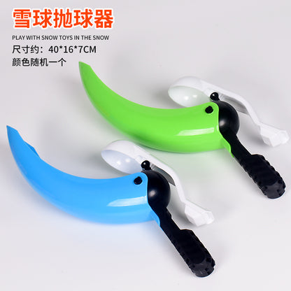 Snowball Clip Toy – Yellow Duck Snow Shovel Hairpin, Outdoor Snow Fun Accessory for Kids