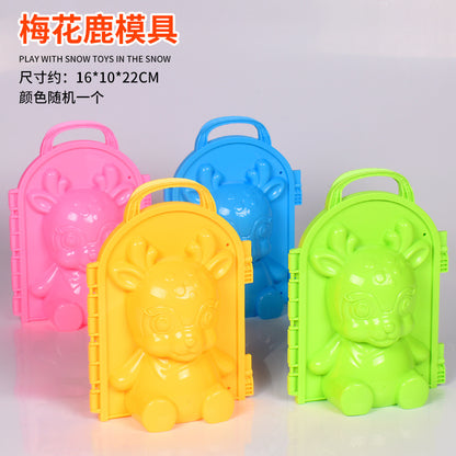 Snowball Clip Toy – Yellow Duck Snow Shovel Hairpin, Outdoor Snow Fun Accessory for Kids