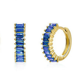 European & American Round Earrings with Diamonds and Zircon – Simple Elegant Design for Women