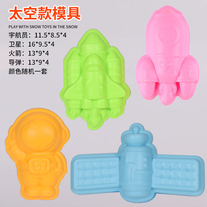 Snowball Clip Toy – Yellow Duck Snow Shovel Hairpin, Outdoor Snow Fun Accessory for Kids