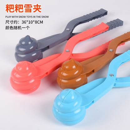 Snowball Clip Toy – Yellow Duck Snow Shovel Hairpin, Outdoor Snow Fun Accessory for Kids