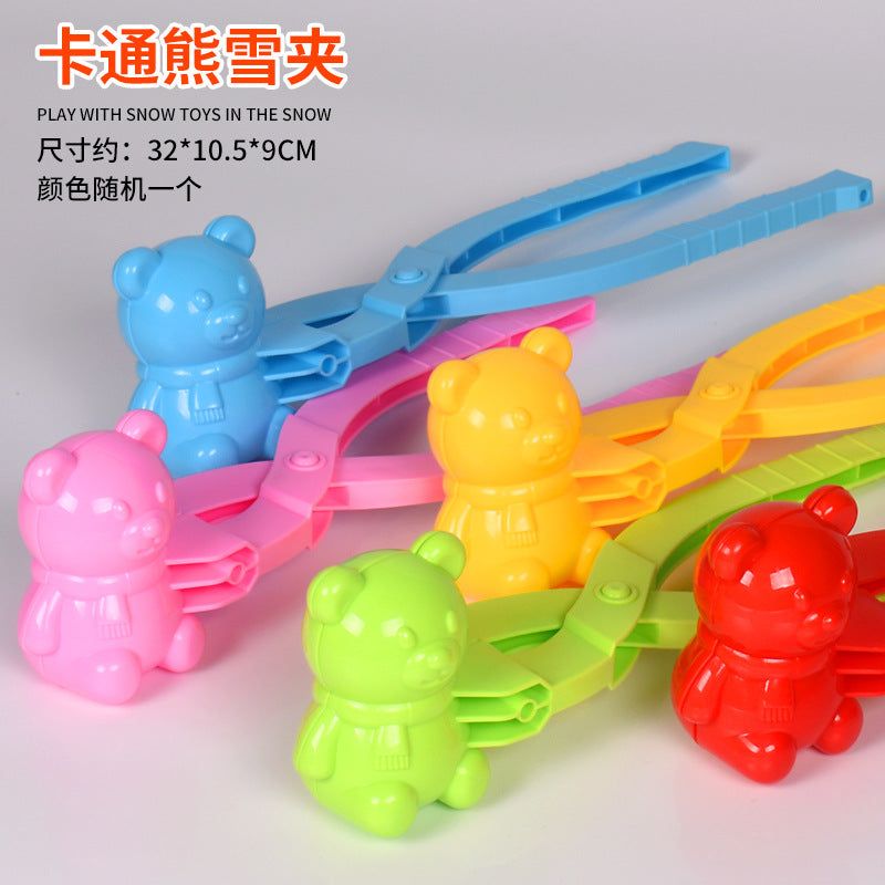 Snowball Clip Toy – Yellow Duck Snow Shovel Hairpin, Outdoor Snow Fun Accessory for Kids