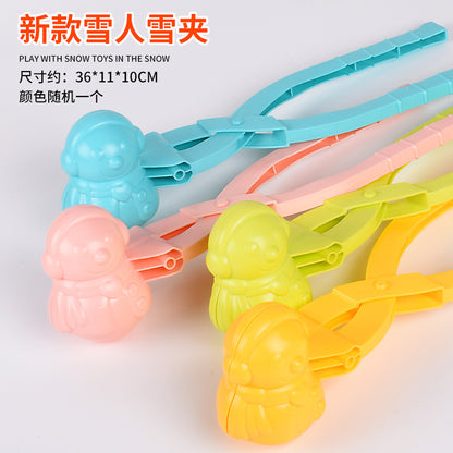 Snowball Clip Toy – Yellow Duck Snow Shovel Hairpin, Outdoor Snow Fun Accessory for Kids