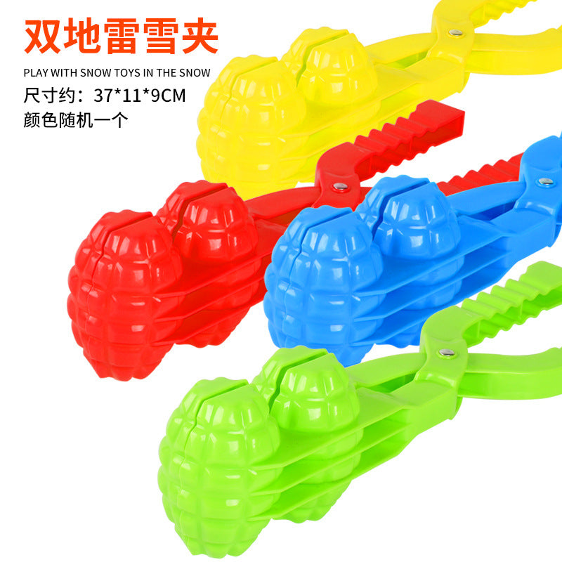 Snowball Clip Toy – Yellow Duck Snow Shovel Hairpin, Outdoor Snow Fun Accessory for Kids