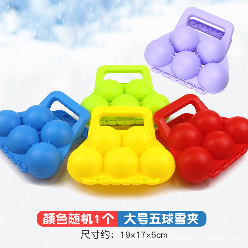 Snowball Clip Toy – Yellow Duck Snow Shovel Hairpin, Outdoor Snow Fun Accessory for Kids