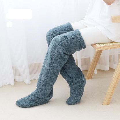 Warm Knee Pads for Elderly – Thick Long Socks & Leg Guards for Joint Protection