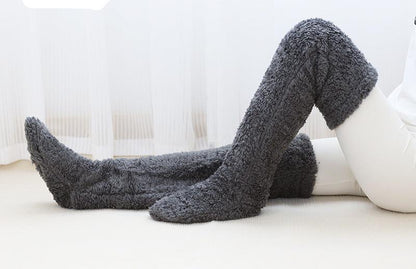 Warm Knee Pads for Elderly – Thick Long Socks & Leg Guards for Joint Protection