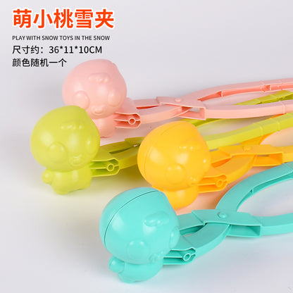 Snowball Clip Toy – Yellow Duck Snow Shovel Hairpin, Outdoor Snow Fun Accessory for Kids