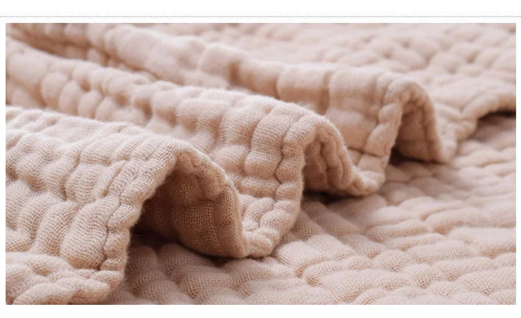 Organic Cotton Baby Muslin Blanket – Soft 6-Layer Swaddle & Receiving Blanket