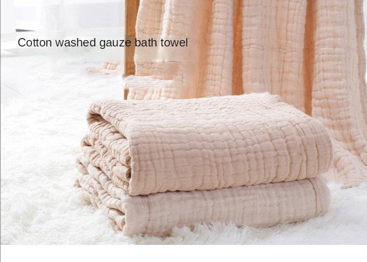 Organic Cotton Baby Muslin Blanket – Soft 6-Layer Swaddle & Receiving Blanket