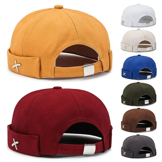 Men’s Vintage Velvet Beanie – Casual Hip Hop Dome Hat