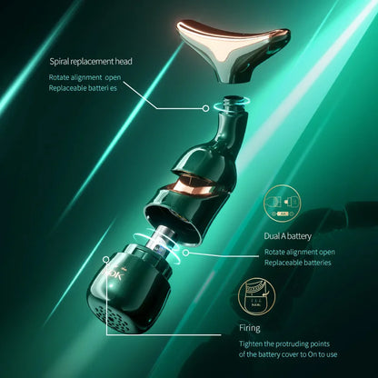 Multi-Functional Anti-Wrinkle Skin Rejuvenation Device - Neck, Face & Eye Lifting Massage Machine