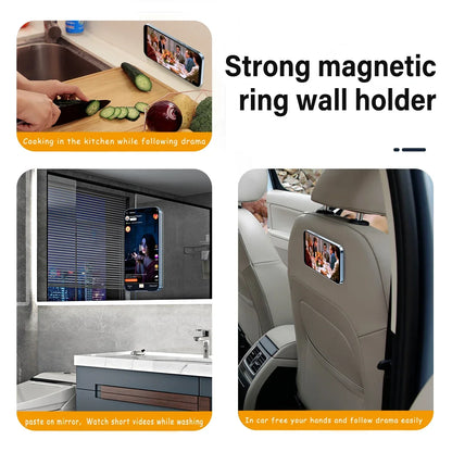 Magnetic Ring Holder For Iphone, Ipad & Universal Devices – Magsafe Compatible Wall & Car Phone Stand