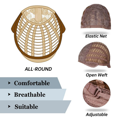 Blonde Synthetic Cosplay Wig - Long Curly White Wig with Bangs for Black Women - Heat-Resistant Fiber Water Wave Hair