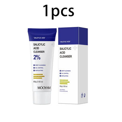 Salicylic Acid Facial Cleanser - Deep Cleaning & Moisturizing Face Wash (1/2/3pcs) - Korean Skincare