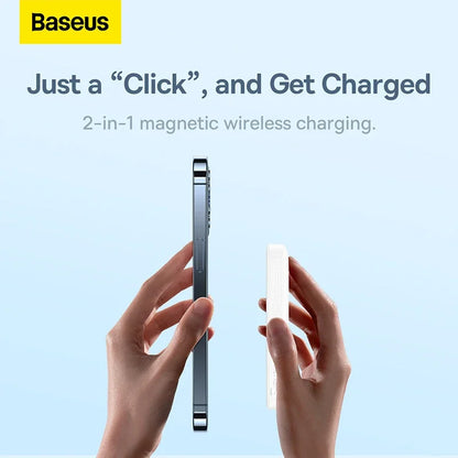 BASEUS 20W Magnetic Power Bank - 6000mAh Wireless Charger for iPhone 14/13/12 Pro Mini