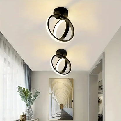 Modern Square LED Ceiling Light - Small Aisle Lamp with Adjustable Color Temperature