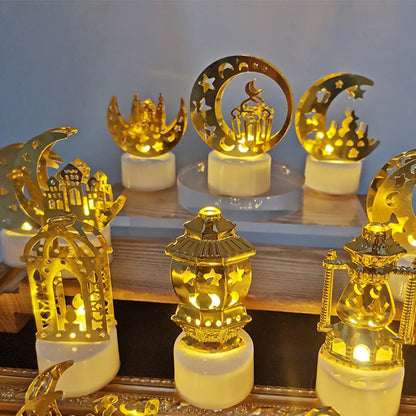 Eid Mubarak LED Candle Light – Ramadan Kareem Home Decoration
