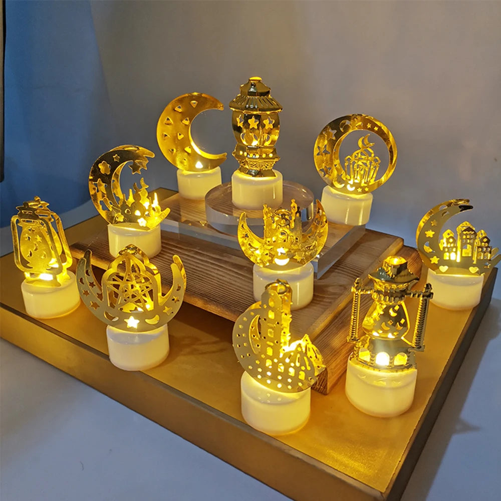 Eid Mubarak LED Candle Light – Ramadan Kareem Home Decoration