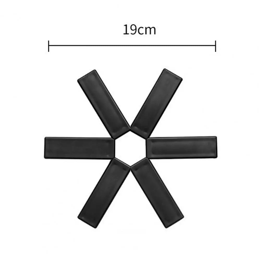 Foldable Heat-Insulating Pot Placemat - Burr-Free, Space-Saving Kitchen Trivet