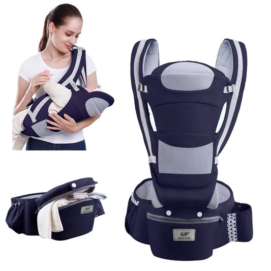 Ergonomic Newborn Baby Carrier Backpack – Front Facing, Hipseat, Sling, Travel Carrier for Infants
