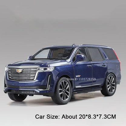 Diecast Escalade / Prado Model Car – Alloy Toy With Sound, Light, Opening Doors & Pull Back Function