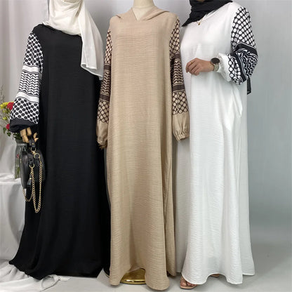 Ramadan Hooded Abaya Dress For Women – Modest Turkey Kaftan Islamic Hijab Robe Dubai Style