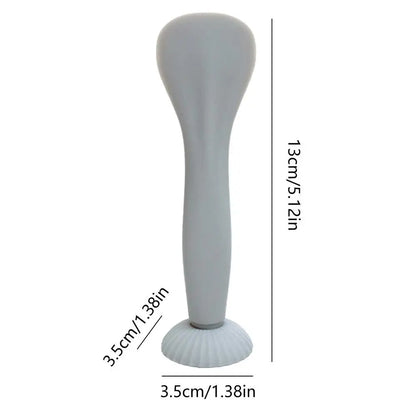 Diaper Cream Applicator Spatula – Flexible Silicone Baby Bum Brush with Suction Cup (Beige/Sky Blue)