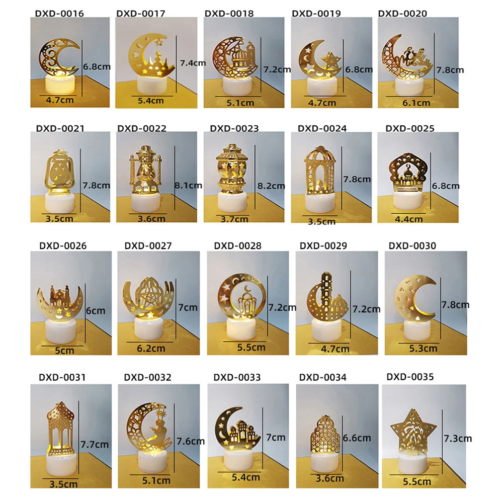Eid Mubarak LED Candle Light – Ramadan Kareem Home Decoration