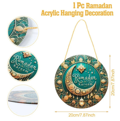 Ramadan Hanging Ornaments – Eid Mubarak Home Decor 2025