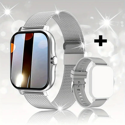2024 Smartwatch for Men & Women – Full Touch Screen, Fitness Tracker, BT Call, Waterproof Sports Watch